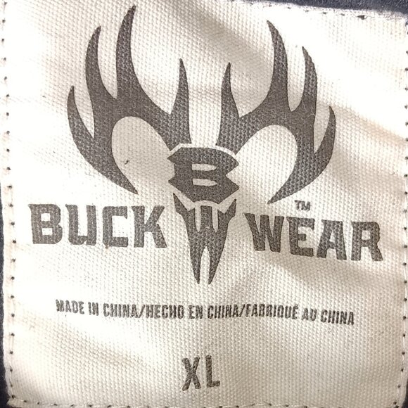 NWT Buck Wear Black & Camo USA Flag Size XL Hoodie - Picture 4 of 6